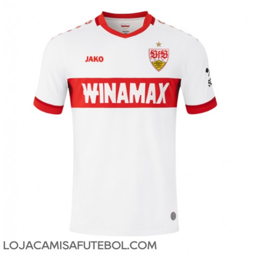 Camisa de Futebol Stuttgart Equipamento Principal 2024-25 Manga Curta